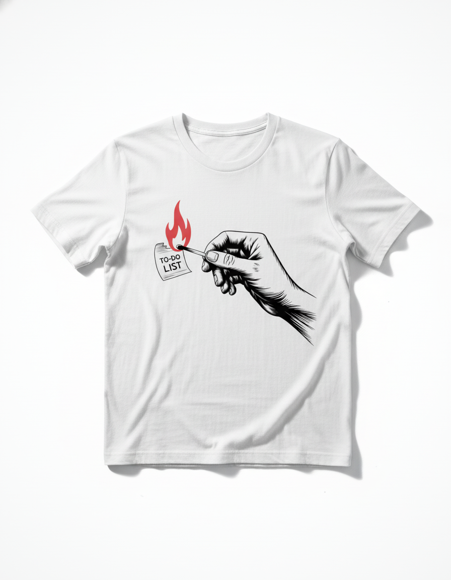 Burn Your To-Do List Tee - Find Freedom & Chill