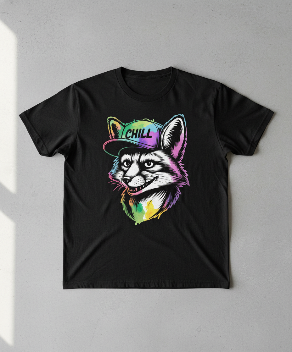 Vibrant Chill Fox Graphic Unisex Tee - Streetwear Style