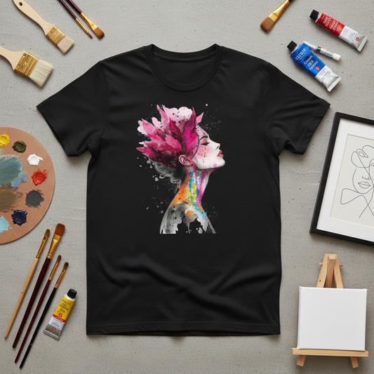 Artistic Aura Watercolor Splash Women's T-Shirt