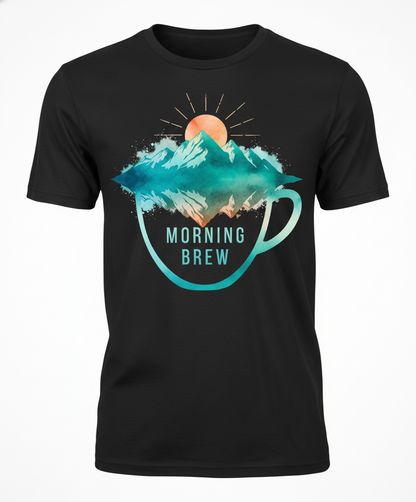 Mountain Sunrise Morning Brew Premium Unisex Tee