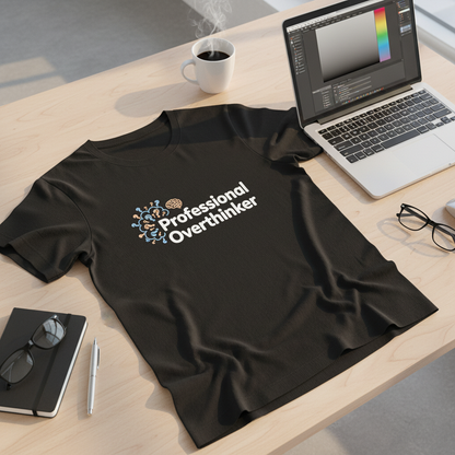 Professional Overthinker Unisex T-Shirt | Humorous Brainy Tee