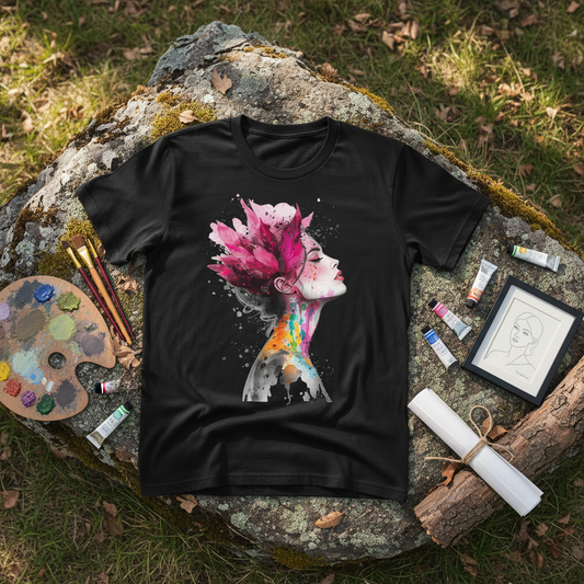 Artistic Aura Watercolor Splash Women's T-Shirt