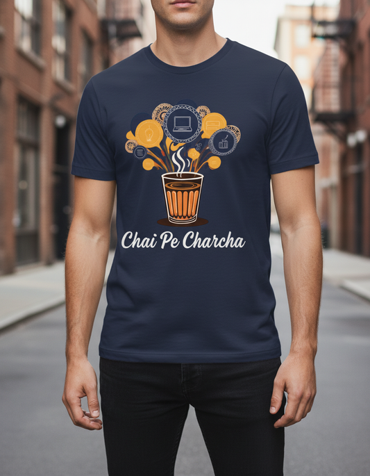 Chai Pe Charcha Unisex T-Shirt – Brew Ideas & Conversations Tee for Men & Women