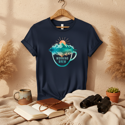 Mountain Sunrise Morning Brew Premium Unisex Tee
