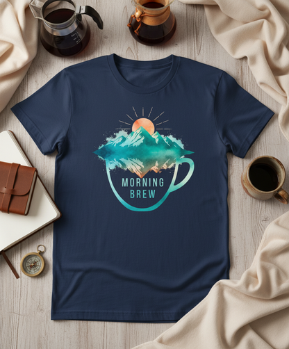 Mountain Sunrise Morning Brew Premium Unisex Tee