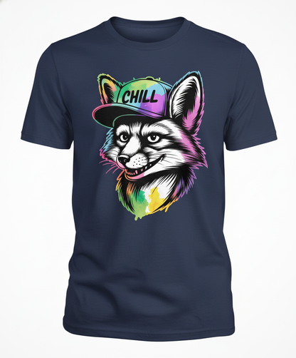 Vibrant Chill Fox Graphic Unisex Tee - Streetwear Style