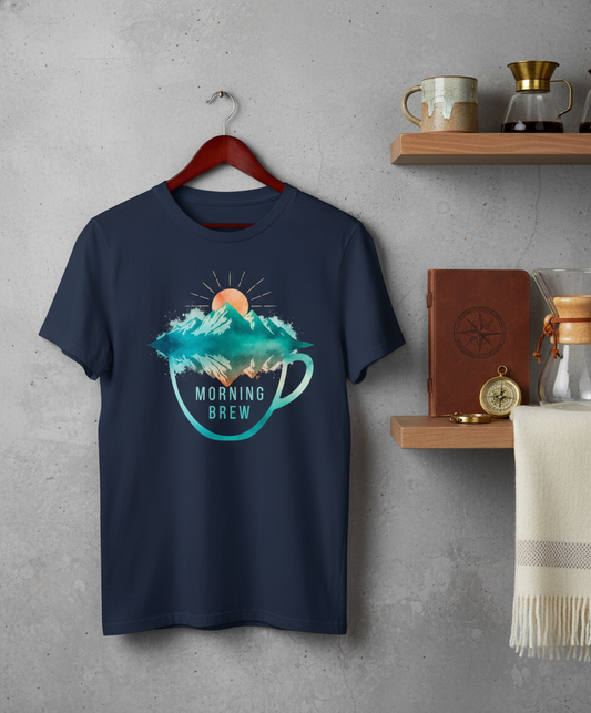 Mountain Sunrise Morning Brew Premium Unisex Tee