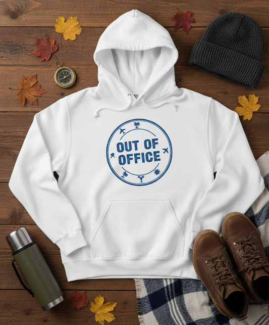 Official 'Out Of Office' Stamp Unisex Hoodie