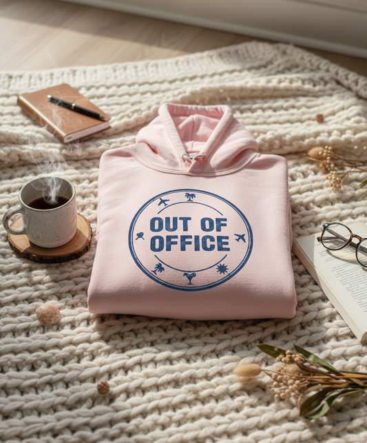 Official 'Out Of Office' Stamp Unisex Hoodie