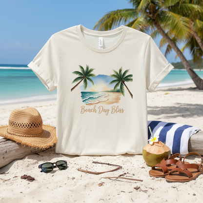 Beach Day Bliss Tropical Sunset Unisex T-Shirt