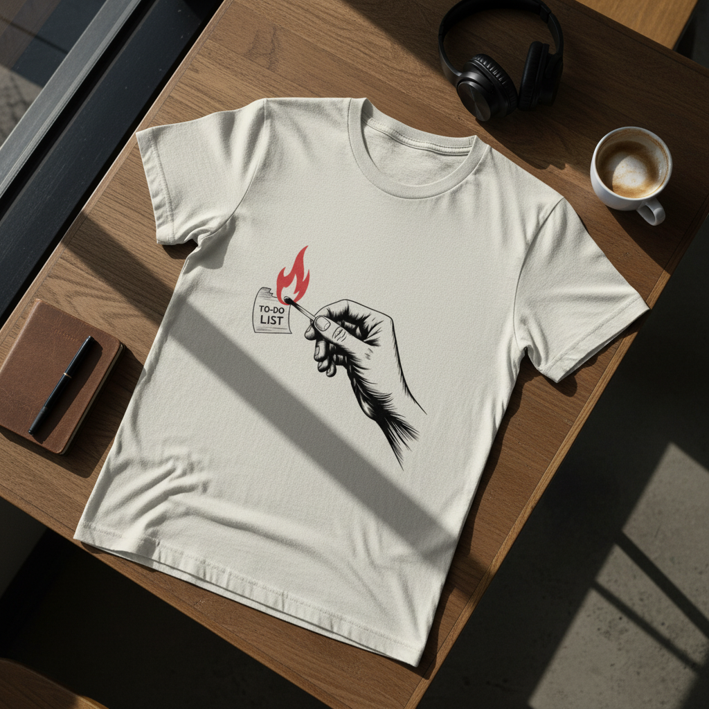 Burn the To-Do List Tee - Conquer Tasks, Embrace Freedom