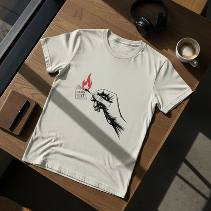Burn the To-Do List Tee - Conquer Tasks, Embrace Freedom