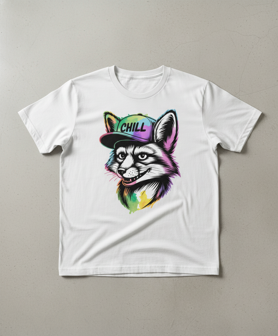 Vibrant Chill Fox Graphic Unisex Tee - Streetwear Style