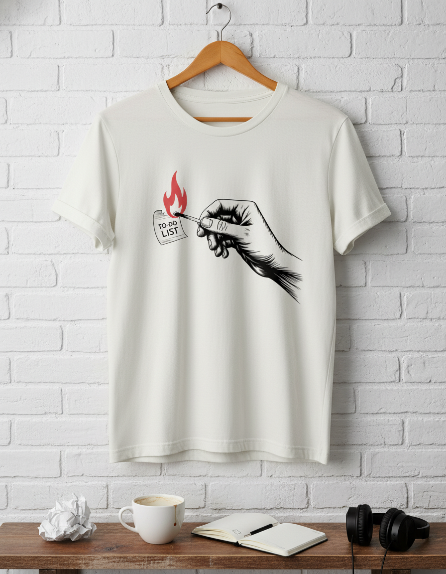 Burn Your To-Do List Tee - Find Freedom & Chill