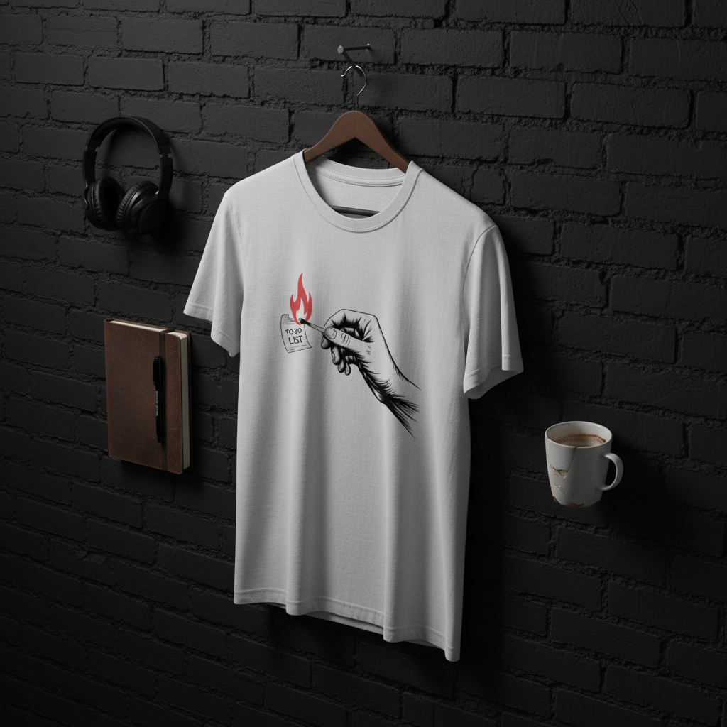 Burn the To-Do List Tee - Conquer Tasks, Embrace Freedom