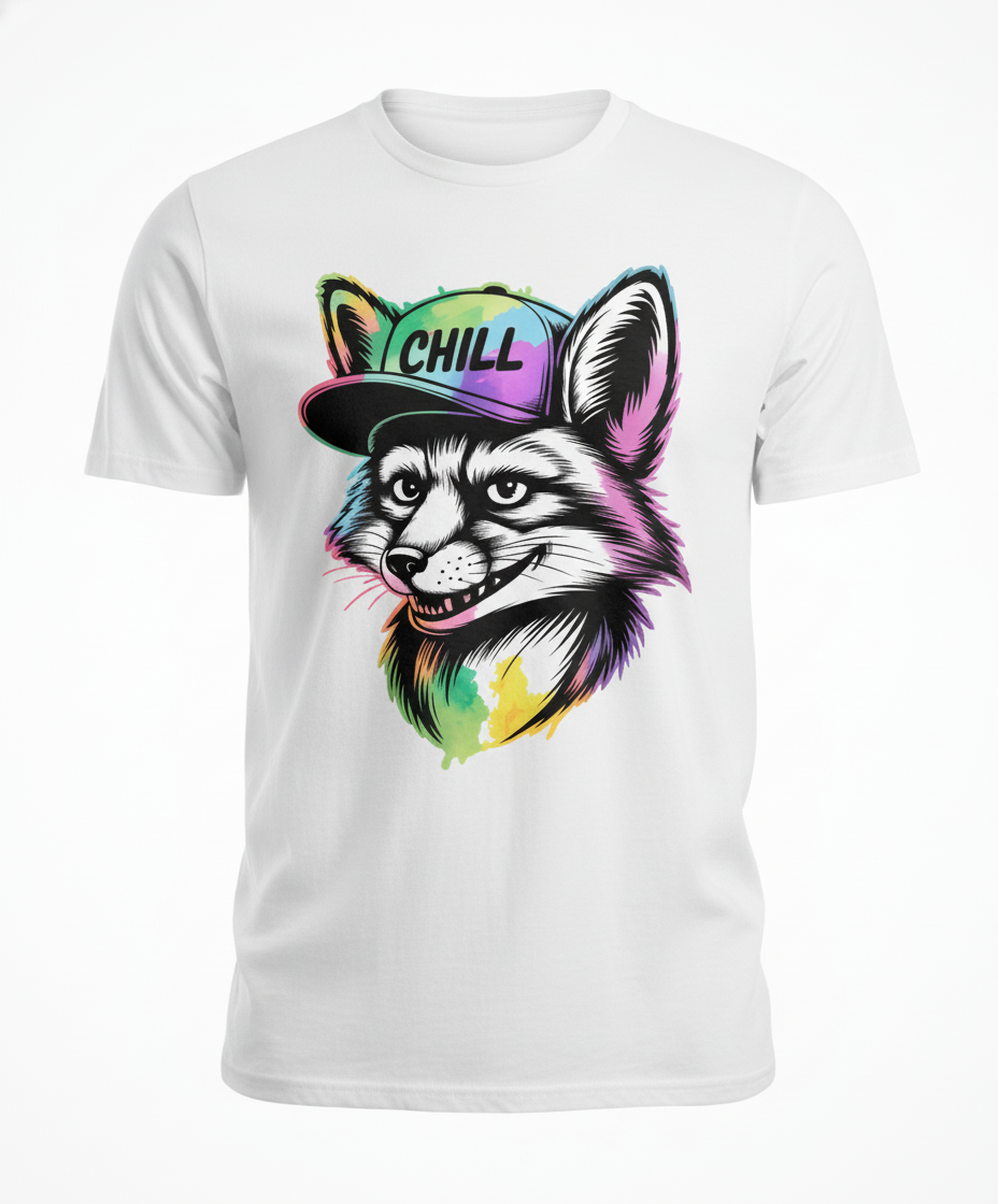 Vibrant Chill Fox Graphic Unisex Tee - Streetwear Style