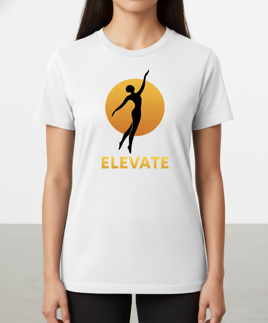 ELEVATE Graceful Silhouette Inspirational Women's T-Shirt