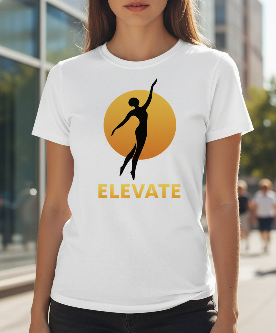 ELEVATE Graceful Silhouette Inspirational Women's T-Shirt