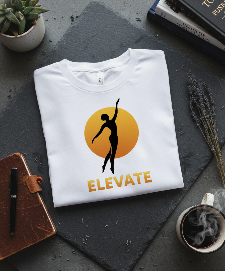 ELEVATE Graceful Silhouette Inspirational Women's T-Shirt