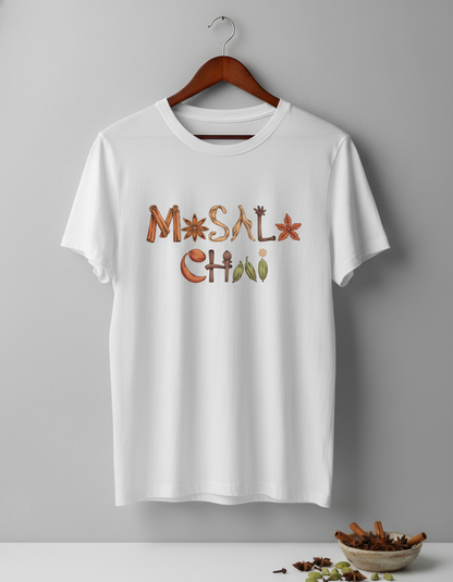 Aromatic Masala Chai Spice Lettering Unisex T-Shirt