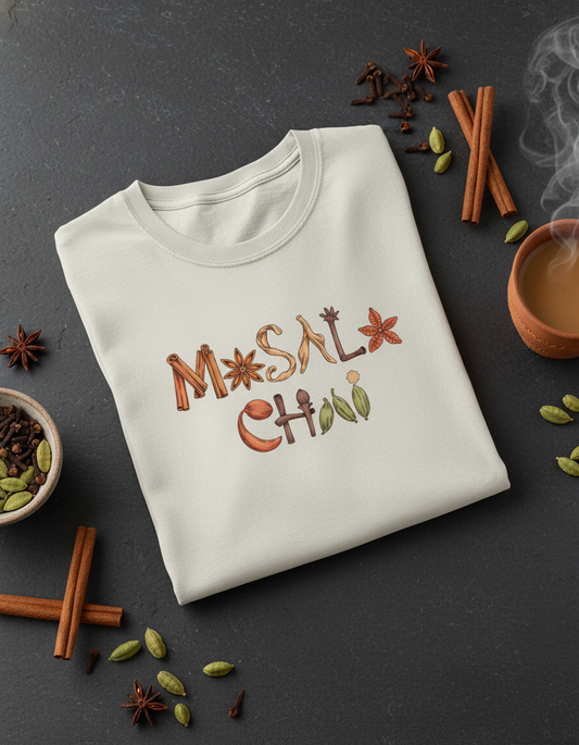 Aromatic Masala Chai Spice Lettering Unisex T-Shirt