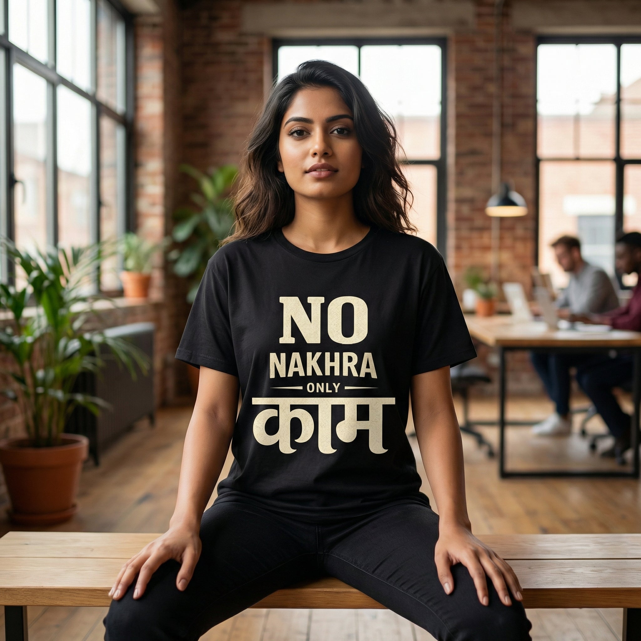NO NAKHRA, ONLY KAAM – Unisex T-Shirt