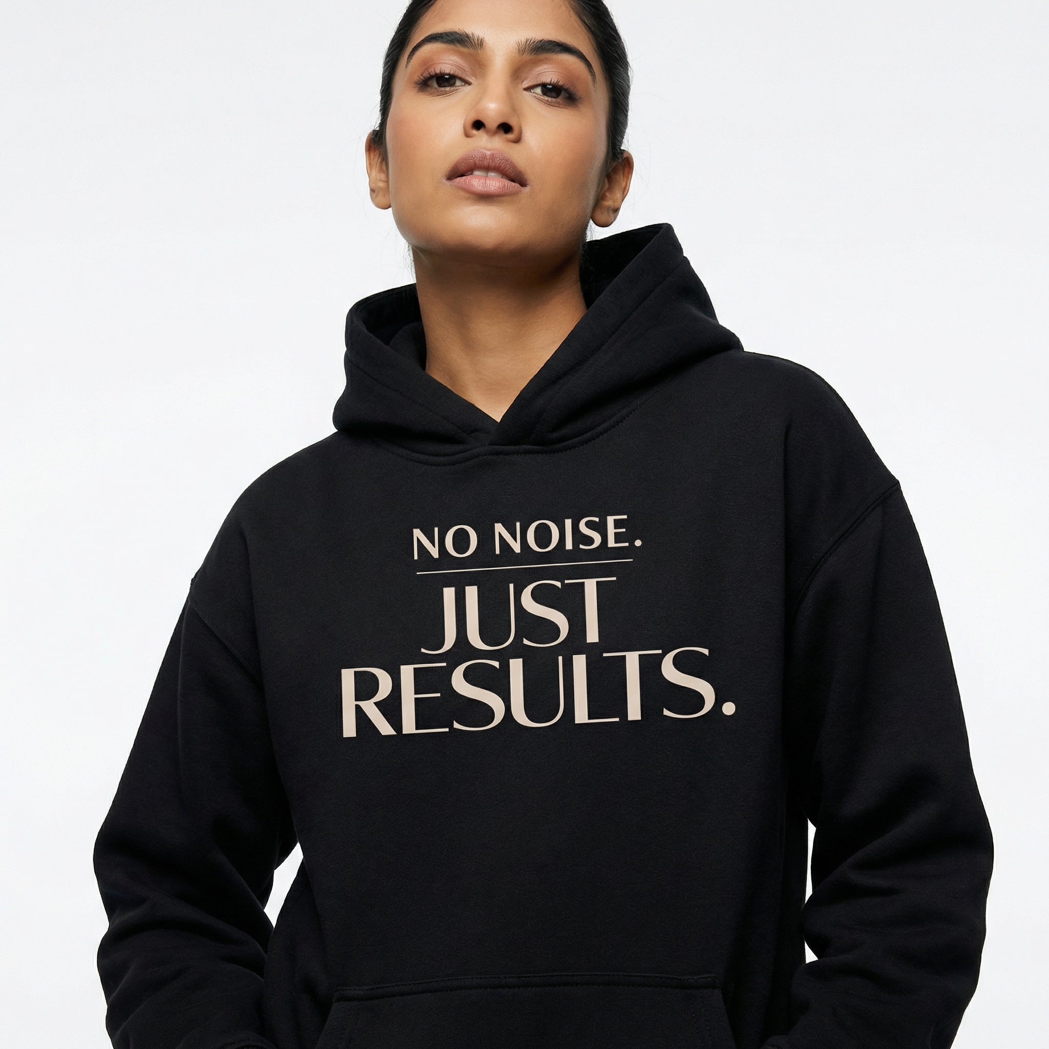 No Noise. Just Results. – Unisex Hoodie