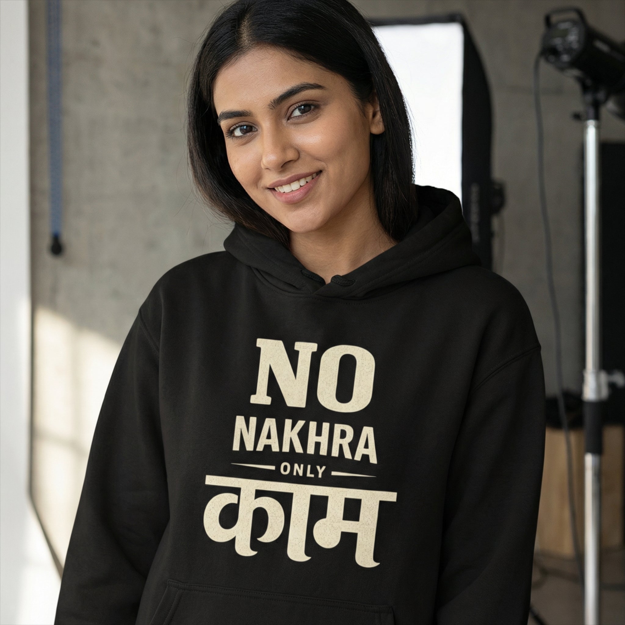 NO NAKHRA, ONLY KAAM – Unisex Pullover Hoodie