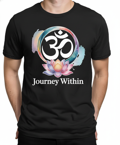 Journey Within Om Lotus Unisex T-Shirt - Find Your Inner Peace