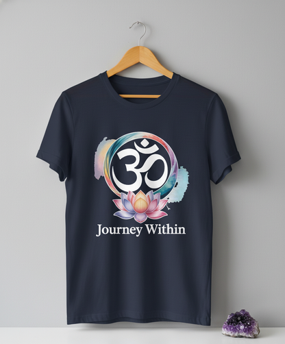 Journey Within Om Lotus Unisex T-Shirt - Find Your Inner Peace