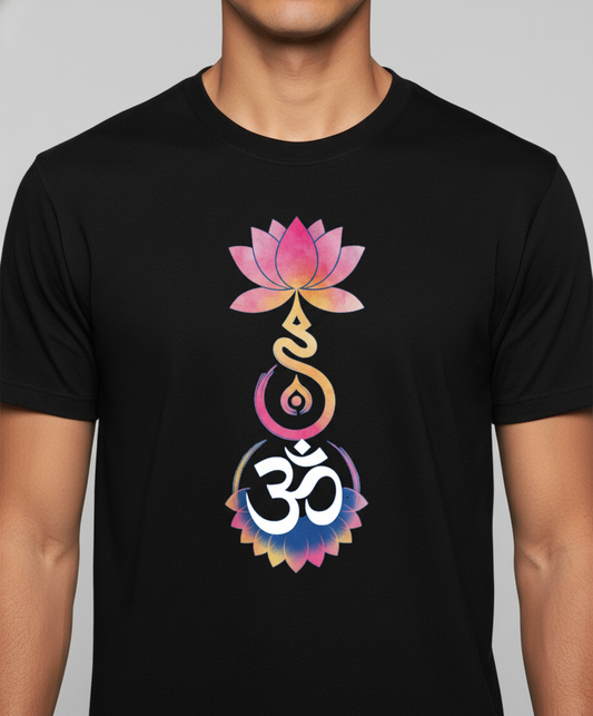 Divine Harmony Om Lotus Chakra Flow Unisex T-Shirt