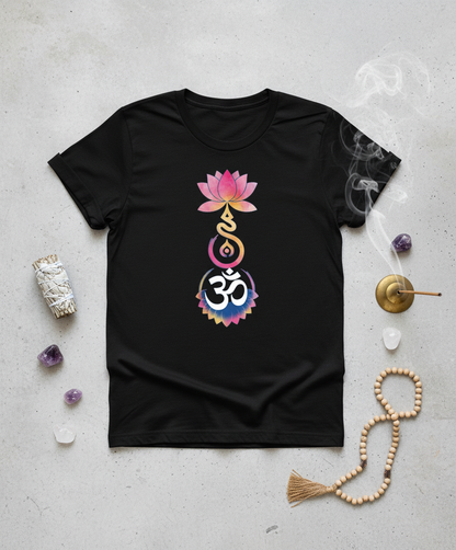 Divine Harmony Om Lotus Chakra Flow Unisex T-Shirt