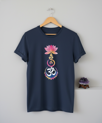 Divine Harmony Om Lotus Chakra Flow Unisex T-Shirt
