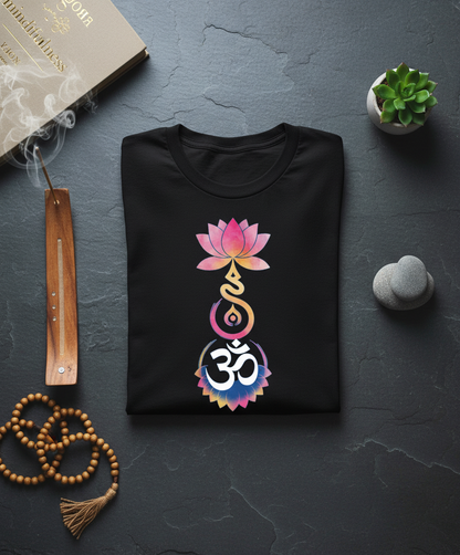 Divine Harmony Om Lotus Chakra Flow Unisex T-Shirt