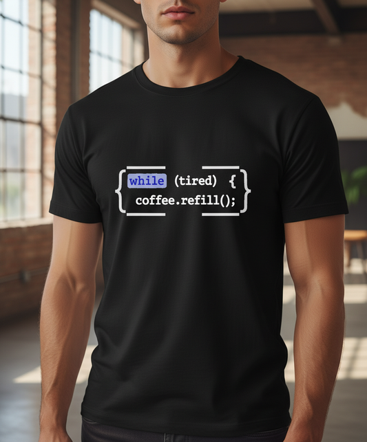 Code & Coffee: The Essential Loop Developer Unisex T-Shirt